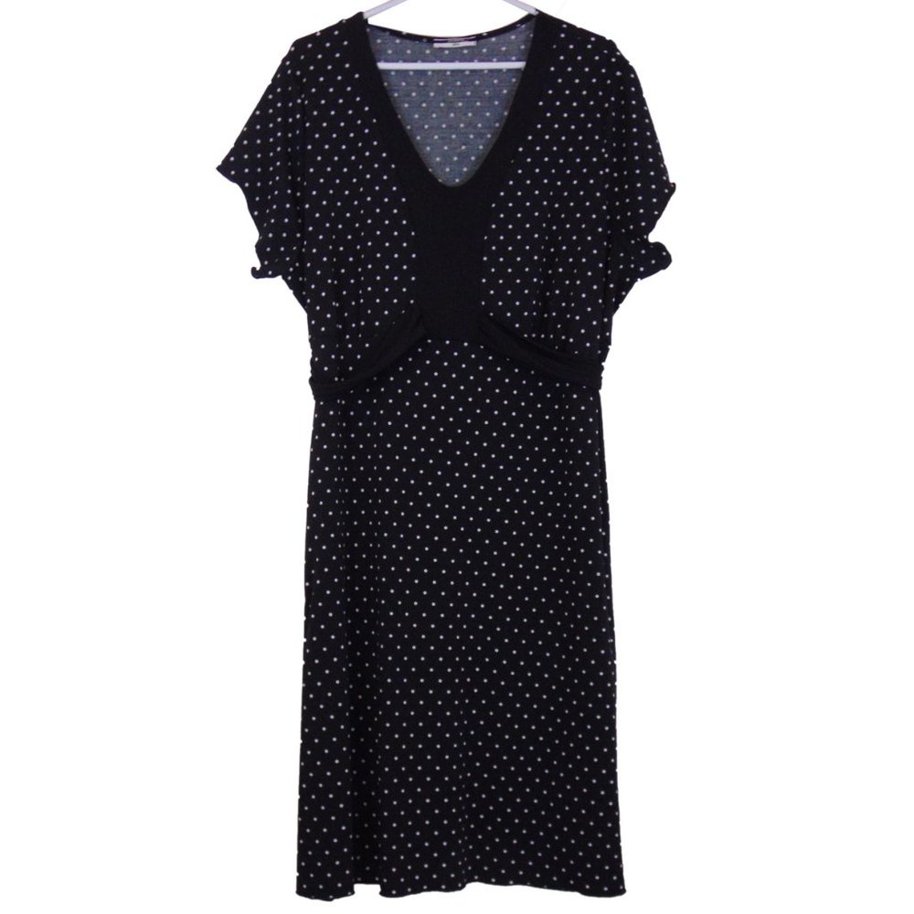 George Plus Black Polka Dot Dress - Size  3X